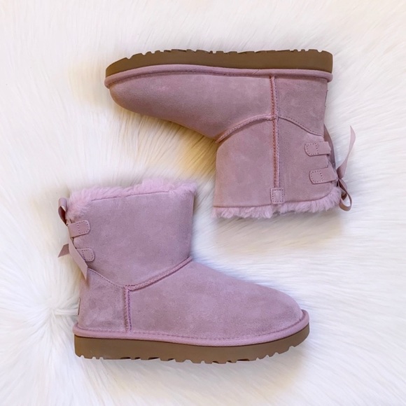 UGG Mini Continuity Bow Boots In Pink Crystal - Picture 5 of 6